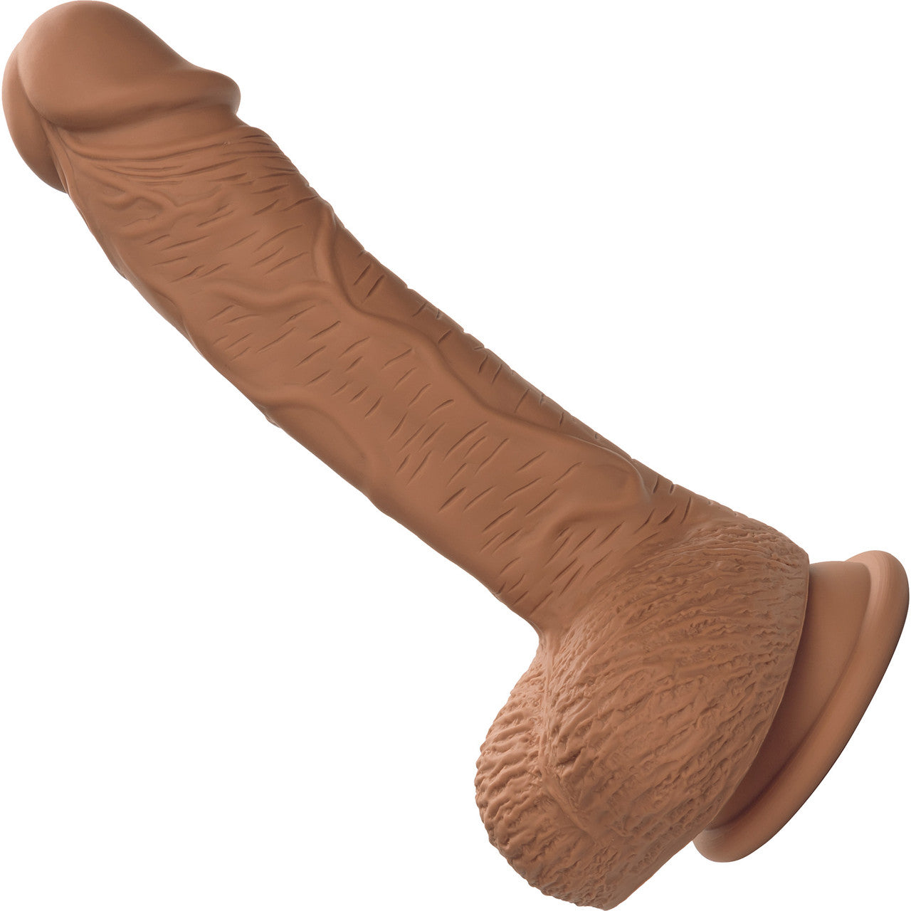 Silicone Studs Realistic 6.25" Suction Cup Dildo - Caramel