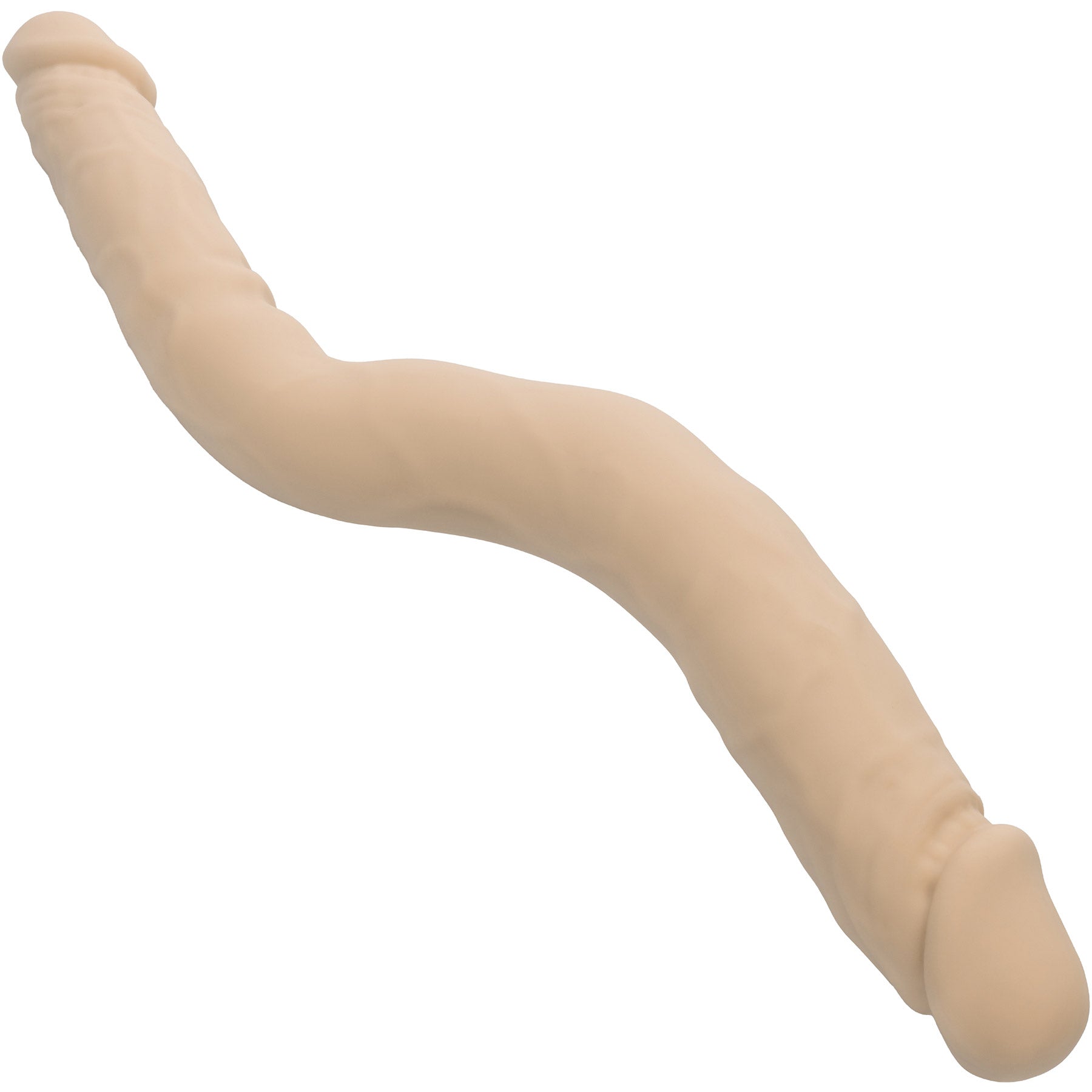 Silicone Studs® Bend And Hold 12" Silicone Dual Dong - Vanilla