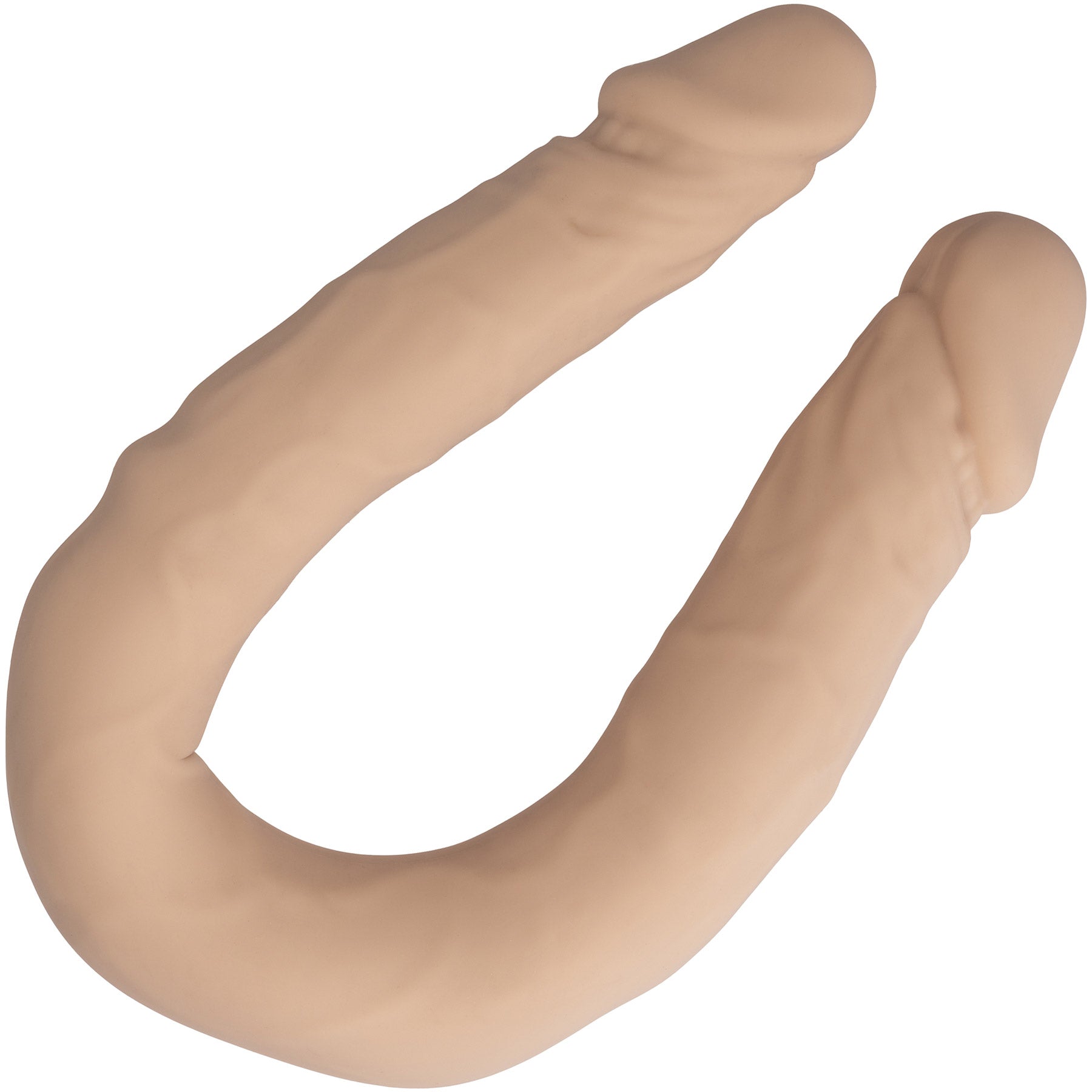 Silicone Studs® Bend And Hold 12" Silicone Dual Dong - Vanilla
