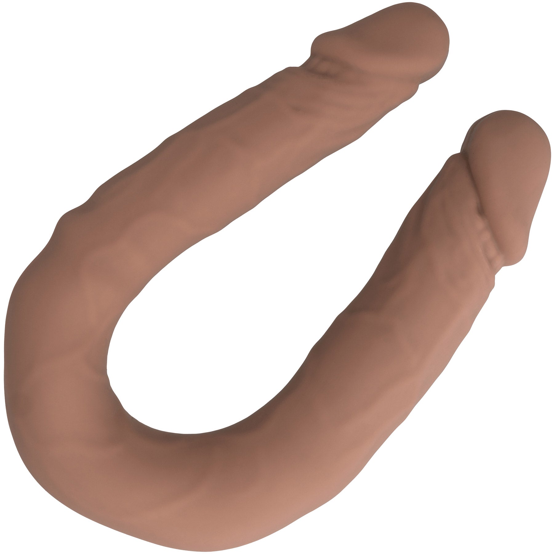 Silicone Studs® Bend And Hold 12" Silicone Dual Dong - Caramel