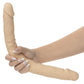 Silicone Studs® Bend And Hold 16" Silicone Dual Dong - Vanilla