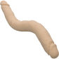 Silicone Studs® Bend And Hold 16" Silicone Dual Dong - Vanilla