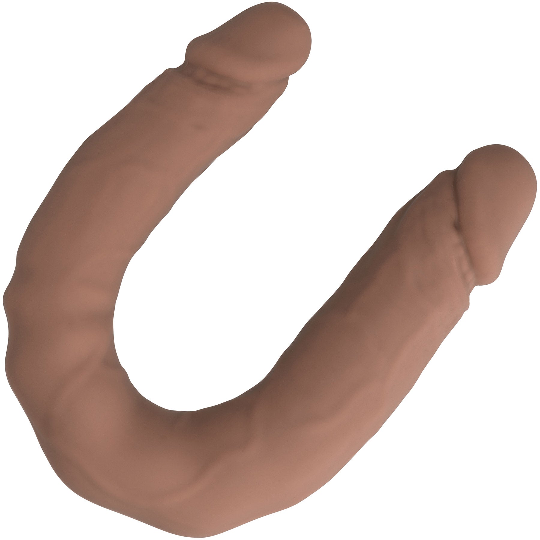 Silicone Studs® Bend And Hold 16" Silicone Dual Dong - Caramel