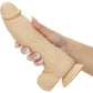 Silicone Studs® Big Dick Energy Rechargeable Vibrating Suction Cup Dildo - Vanilla