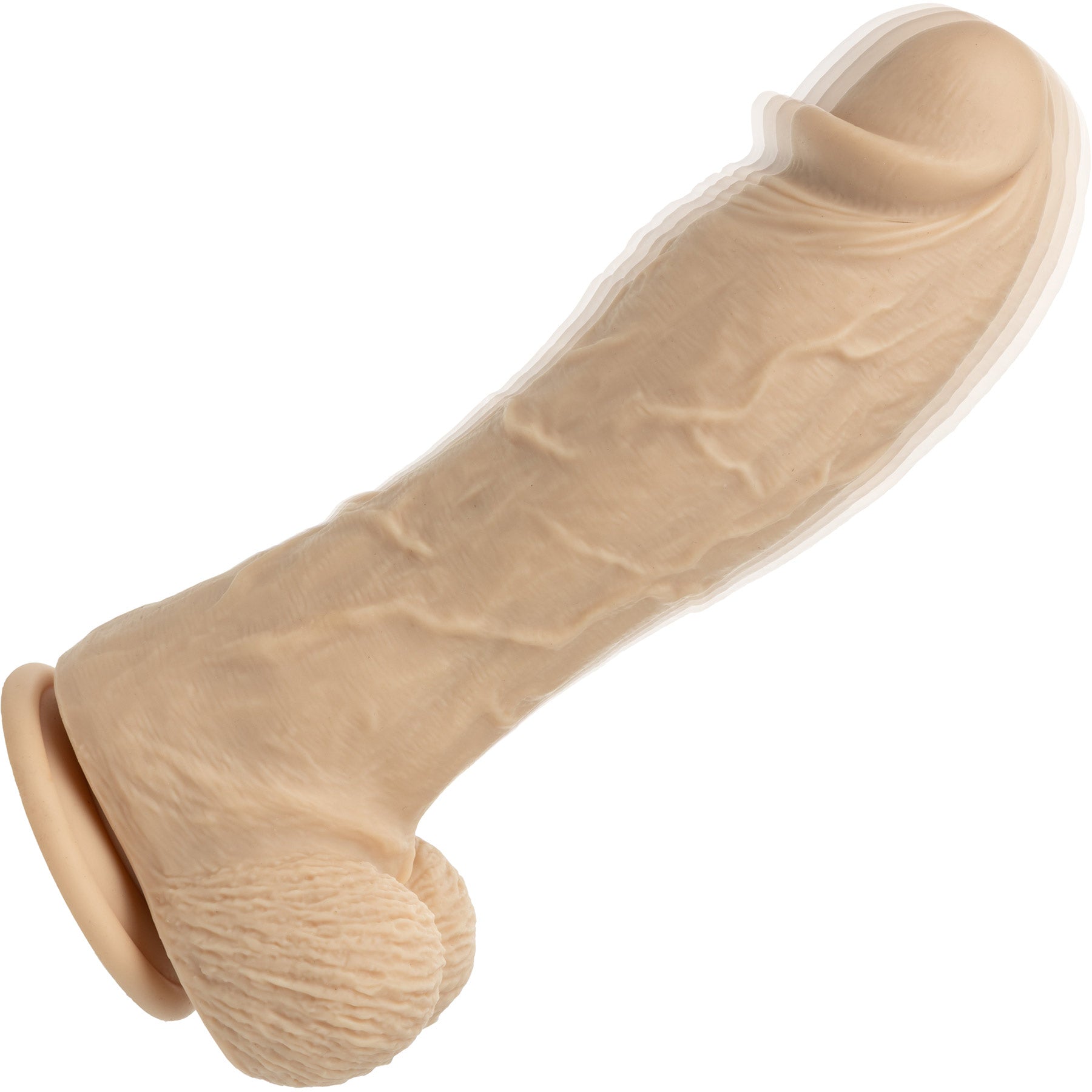 Silicone Studs® Big Dick Energy Rechargeable Vibrating Suction Cup Dildo - Vanilla