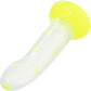 Glow Stick Star 6" Glow In The Dark Silicone Suction Cup Dildo By CalExotics