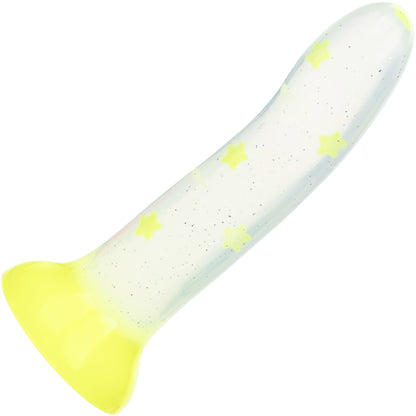 Glow Stick Star 6" Glow In The Dark Silicone Suction Cup Dildo By CalExotics