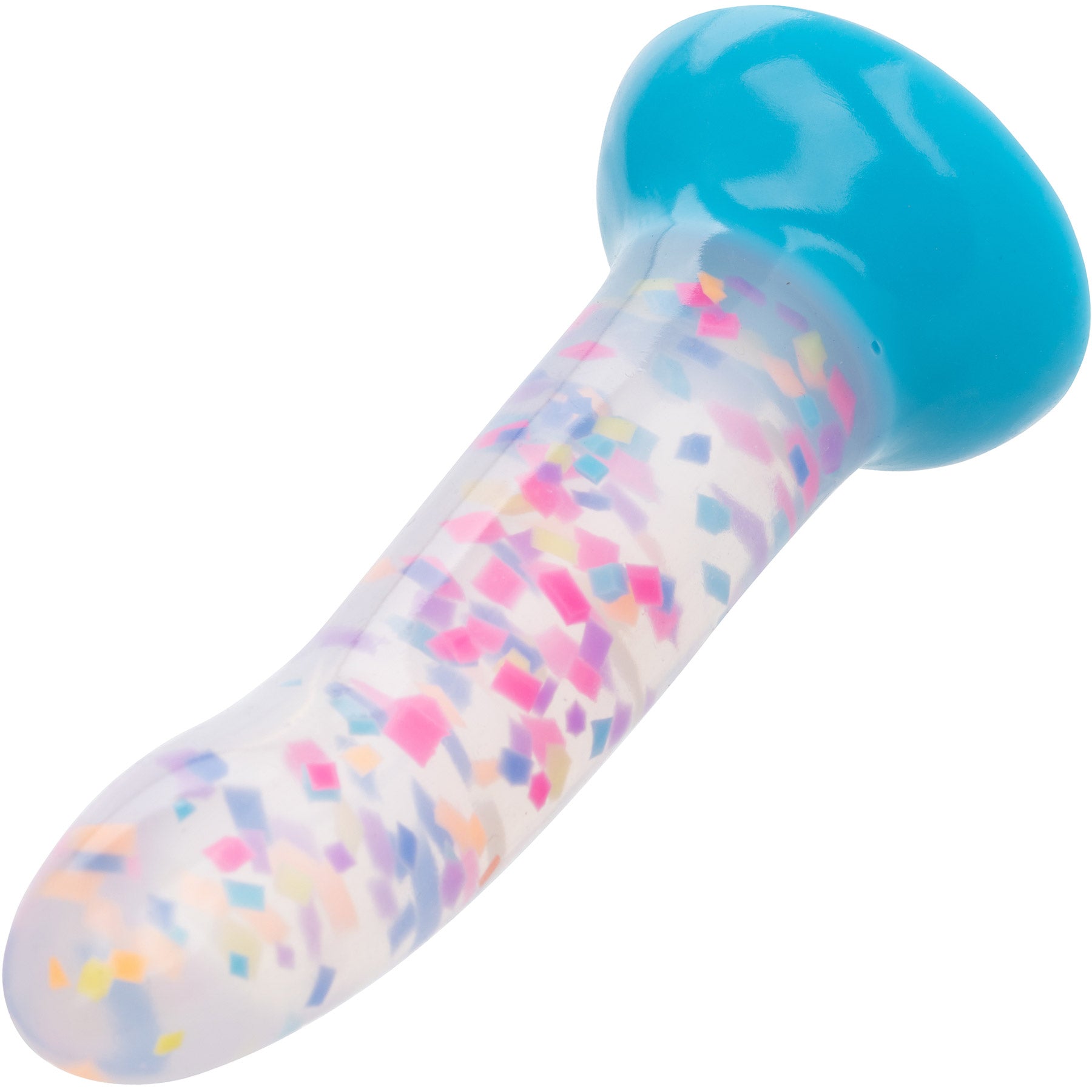 Glow Stick Party 6" Glow In The Dark Silicone Suction Cup Dildo By CalExotics