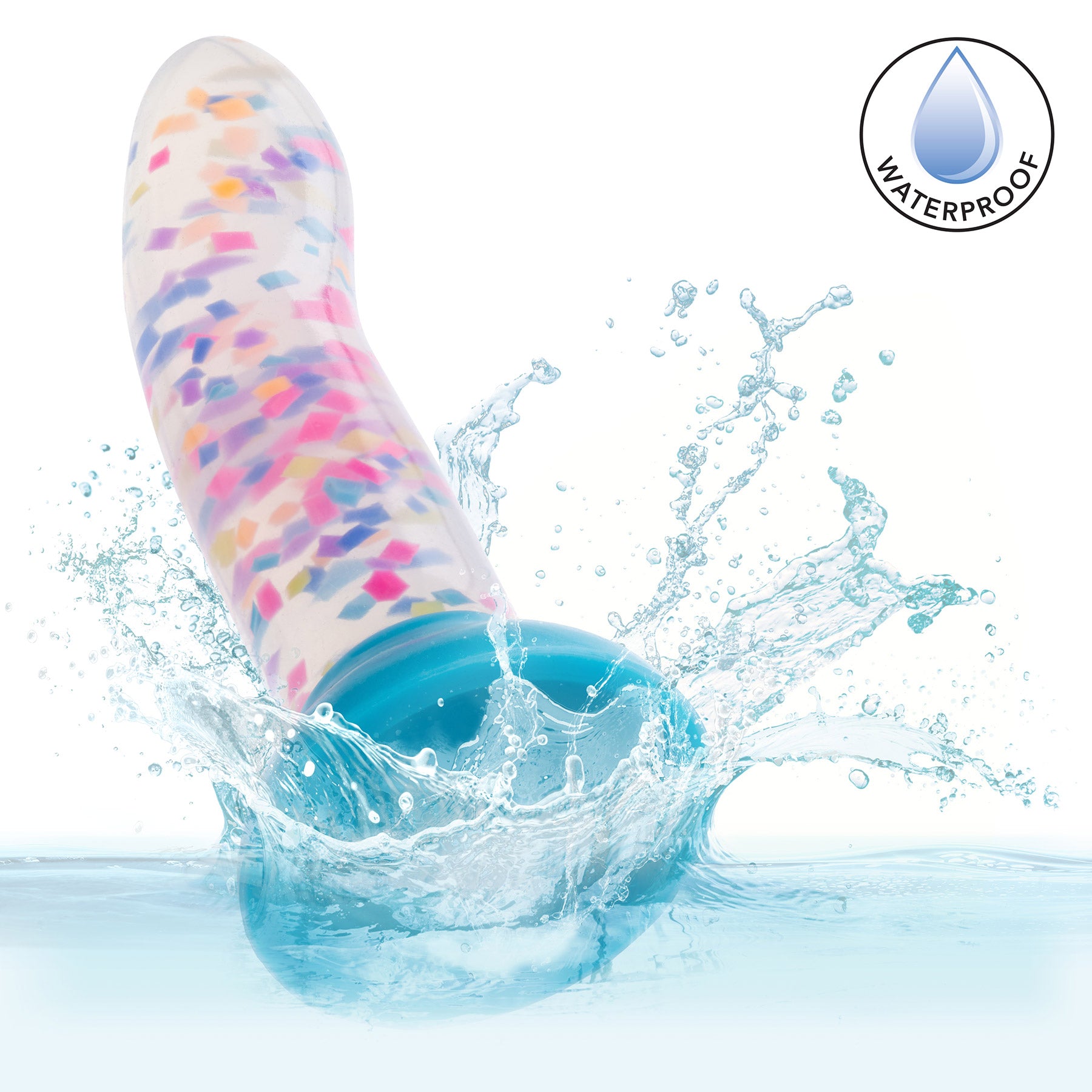 Glow Stick Party 6" Glow In The Dark Silicone Suction Cup Dildo By CalExotics