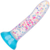 Glow Stick Party 6" Glow In The Dark Silicone Suction Cup Dildo By CalExotics