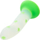 Glow Stick Leaf 6" Glow In The Dark Silicone Suction Cup Dildo By CalExotics