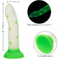 Glow Stick Leaf 6" Glow In The Dark Silicone Suction Cup Dildo By CalExotics