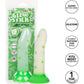 Glow Stick Leaf 6" Glow In The Dark Silicone Suction Cup Dildo By CalExotics