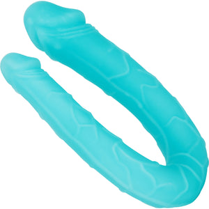 Silicone AC/DC Double Dong by CalExotics - Teal