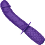 Silicone Grip Thruster G-Spot Dildo by CalExotics - Purple