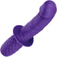 Silicone Grip Thruster G-Spot Dildo by CalExotics - Purple