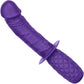 Silicone Grip Thruster G-Spot Dildo by CalExotics - Purple