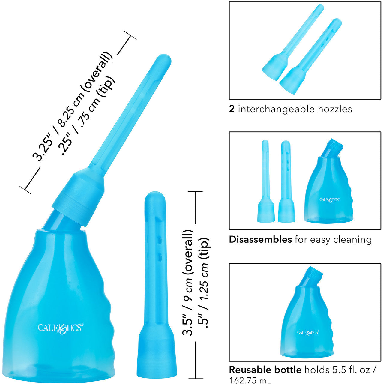 Ultimate Douche Hygienic Cleaning System by CalExotics - Blue