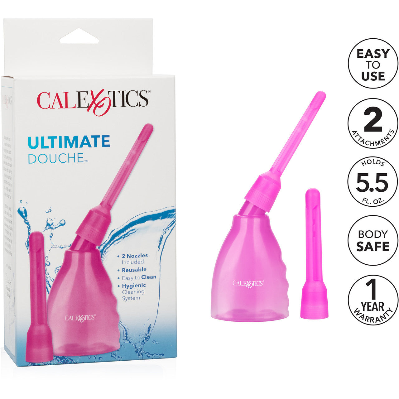 Ultimate Douche Hygienic Cleaning System by CalExotics - Purple