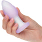 Lavender Haze Ridge Probe Rechargeable Waterproof Silicone Vibrating Butt Plug By CalExotics