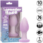 Lavender Haze Ridge Probe Rechargeable Waterproof Silicone Vibrating Butt Plug By CalExotics