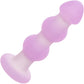 Lavender Haze Beaded Probe Rechargeable Waterproof Silicone Vibrating Butt Plug By CalExotics