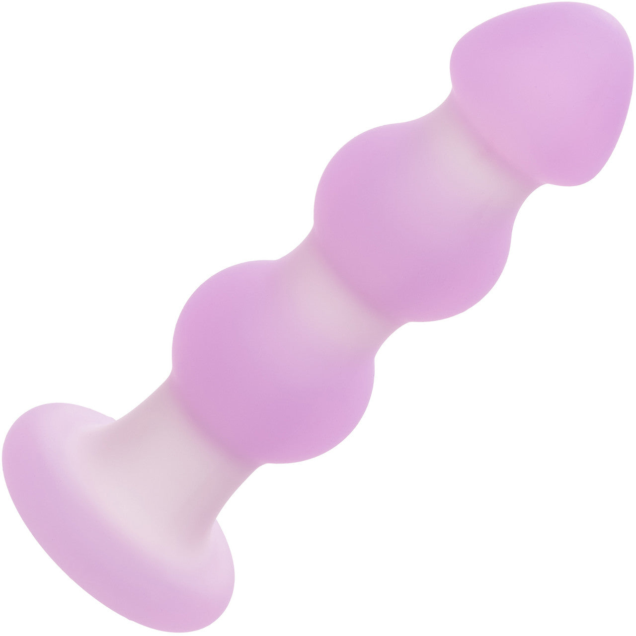 Lavender Haze Beaded Probe Rechargeable Waterproof Silicone Vibrating Butt Plug By CalExotics