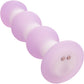 Lavender Haze Beaded Probe Rechargeable Waterproof Silicone Vibrating Butt Plug By CalExotics