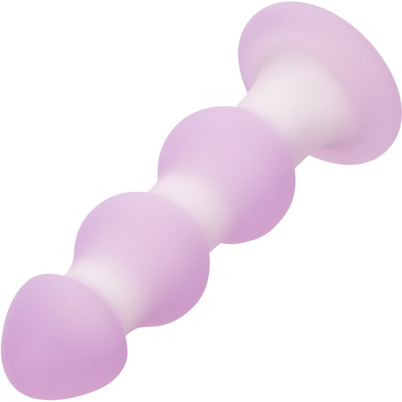 Lavender Haze Beaded Probe Rechargeable Waterproof Silicone Vibrating Butt Plug By CalExotics