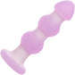 Lavender Haze Beaded Probe Rechargeable Waterproof Silicone Vibrating Butt Plug By CalExotics