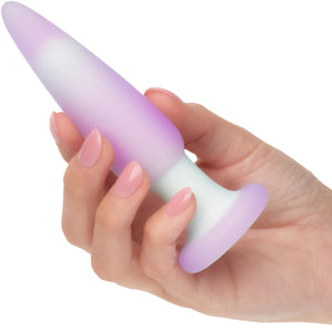 Lavender Haze Slender Probe Rechargeable Waterproof Silicone Vibrating Butt Plug By CalExotics