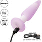 Lavender Haze Slender Probe Rechargeable Waterproof Silicone Vibrating Butt Plug By CalExotics