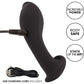 Eclipse Liquid Silicone Flex Vibrating Rechargeable Anal Probe By CalExotics - Black