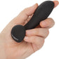 Eclipse Liquid Silicone Flex Vibrating Rechargeable Anal Probe By CalExotics - Black