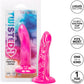 Twisted Love Twisted Probe 4.75" Silicone Suction Cup Dildo By CalExotics - Pink & White