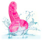 Twisted Love Twisted Probe 4.75" Silicone Suction Cup Dildo By CalExotics - Pink & White