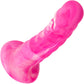 Twisted Love Twisted Ribbed Probe 5.5" Silicone Suction Cup Dildo By CalExotics - Pink & White