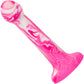 Twisted Love Twisted Bulb Tip Probe 6" Silicone Suction Cup Dildo By CalExotics - Pink & White