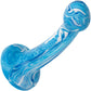 Twisted Love Twisted Bulb Tip Probe 6" Silicone Suction Cup Dildo By CalExotics - Blue & White