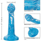 Twisted Love Twisted Bulb Tip Probe 6" Silicone Suction Cup Dildo By CalExotics - Blue & White