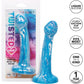 Twisted Love Twisted Bulb Tip Probe 6" Silicone Suction Cup Dildo By CalExotics - Blue & White