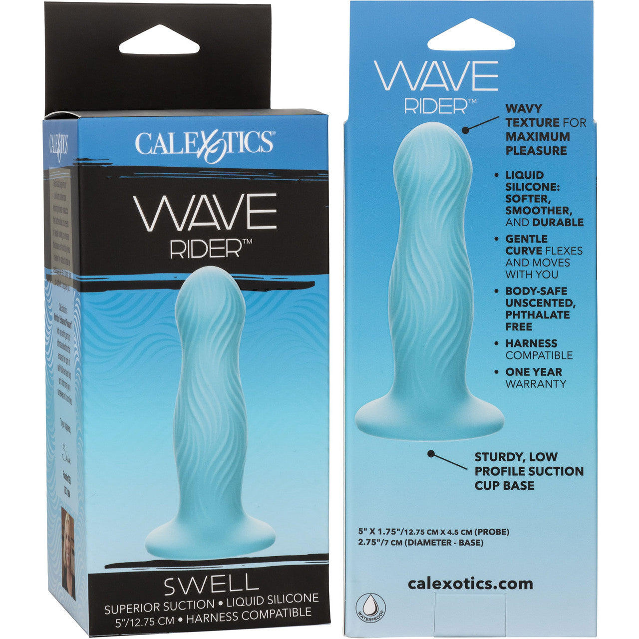 Wave Rider Swell 5" Silicone Suction Cup Dildo By CalExotics