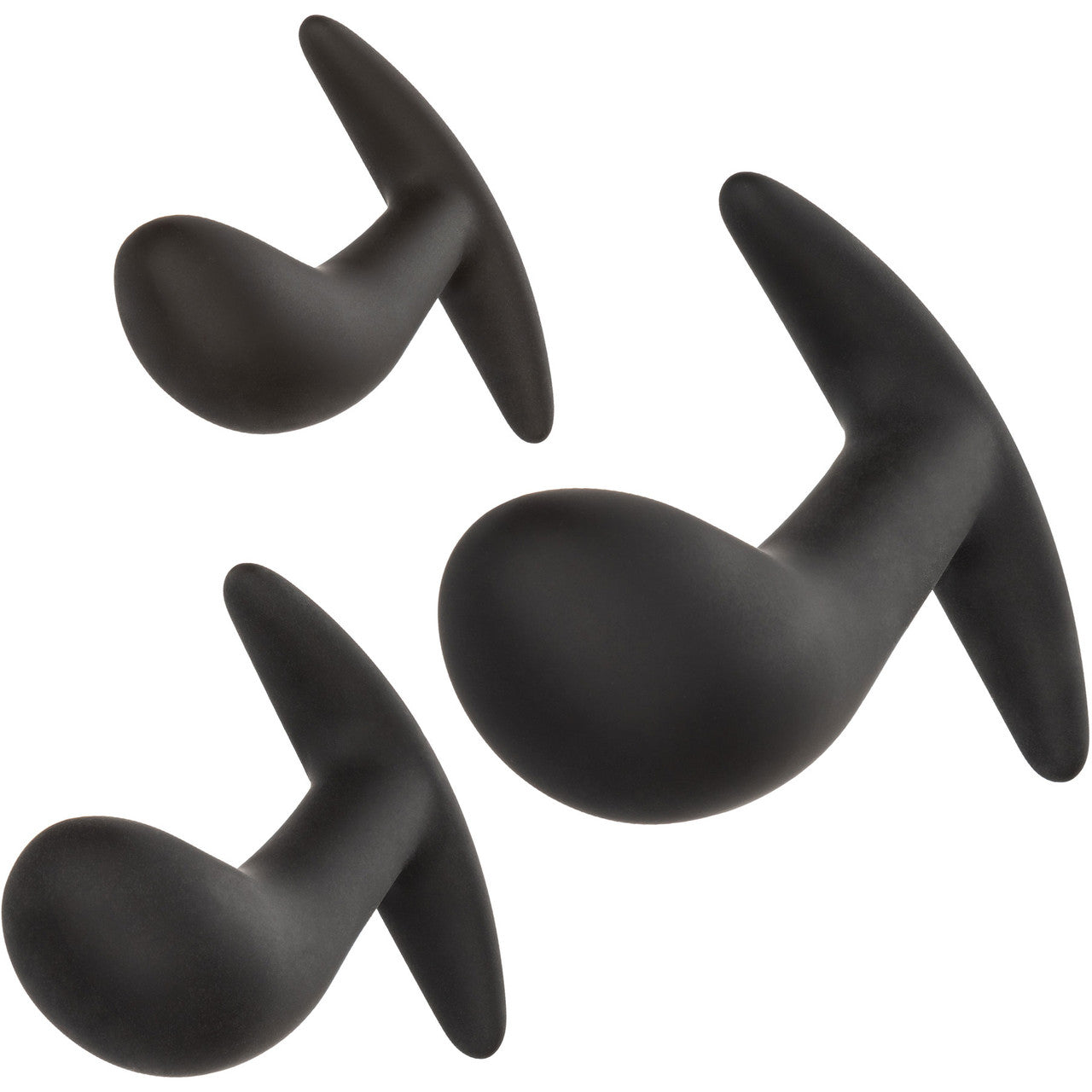 Silicone Prostate 3-Piece Kit By CalExotics - Black