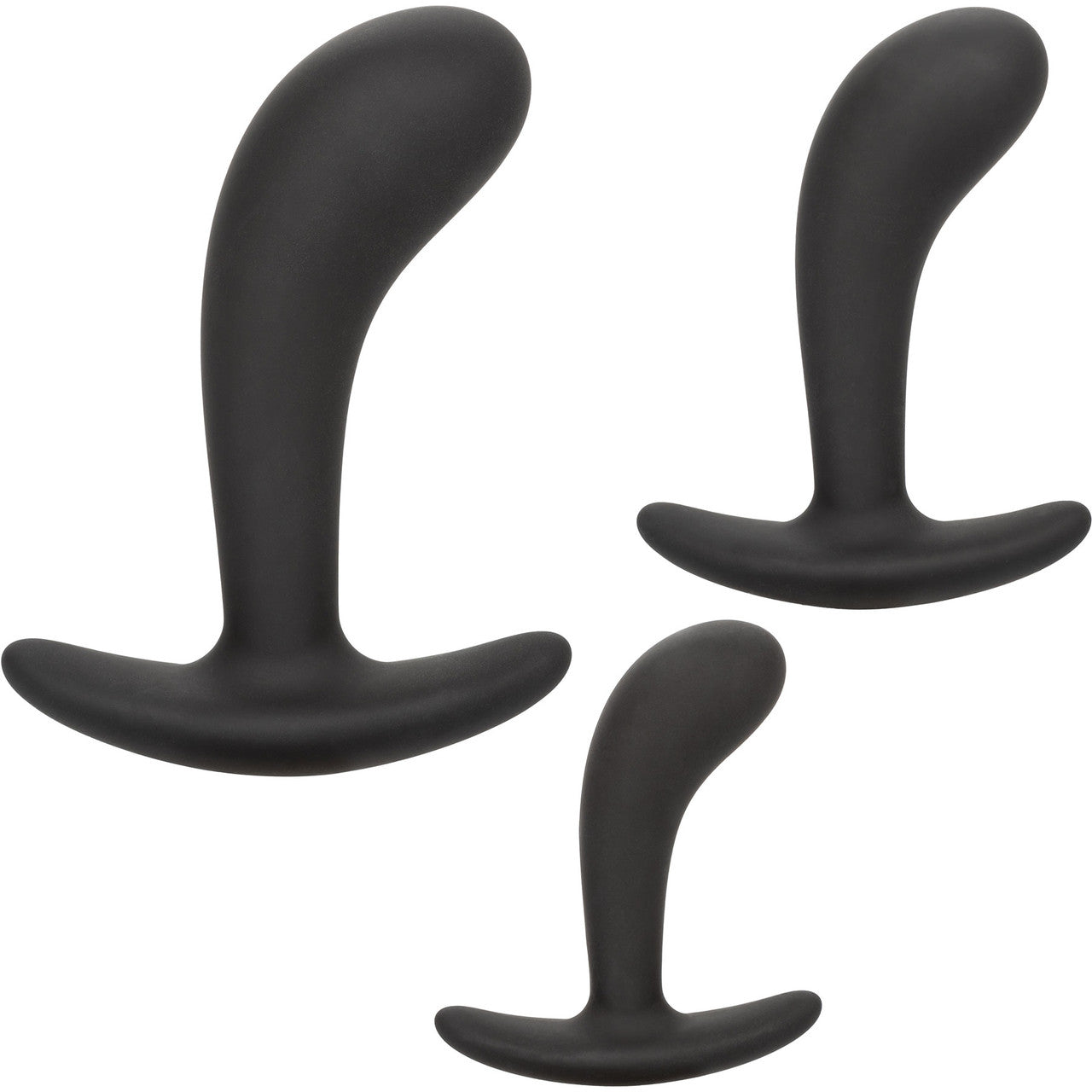 Silicone Prostate 3-Piece Kit By CalExotics - Black