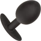 Weighted Silicone Butt Plug By CalExotics - Black