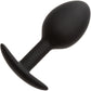 Weighted Silicone Butt Plug By CalExotics - Black