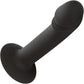 Silicone Curved Anal Stud Suction Cup Dildo By CalExotics - Black