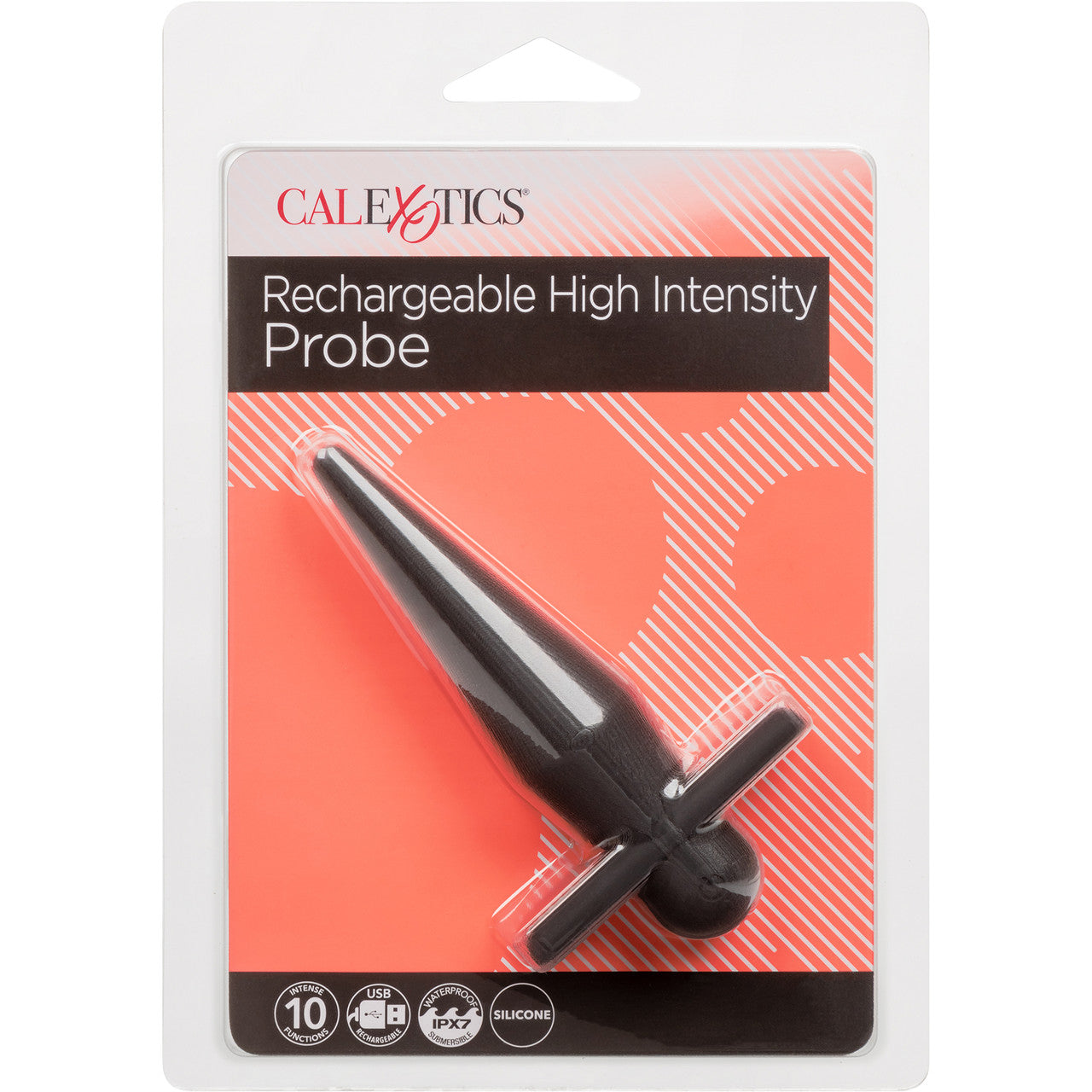 Rechargeable High Intensity Silicone Waterproof Vibrating Anal Probe By CalExotics - Black