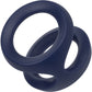 Viceroy Dual Ring Ultra-Soft Silicone Cock Ring By CalExotics - Blue