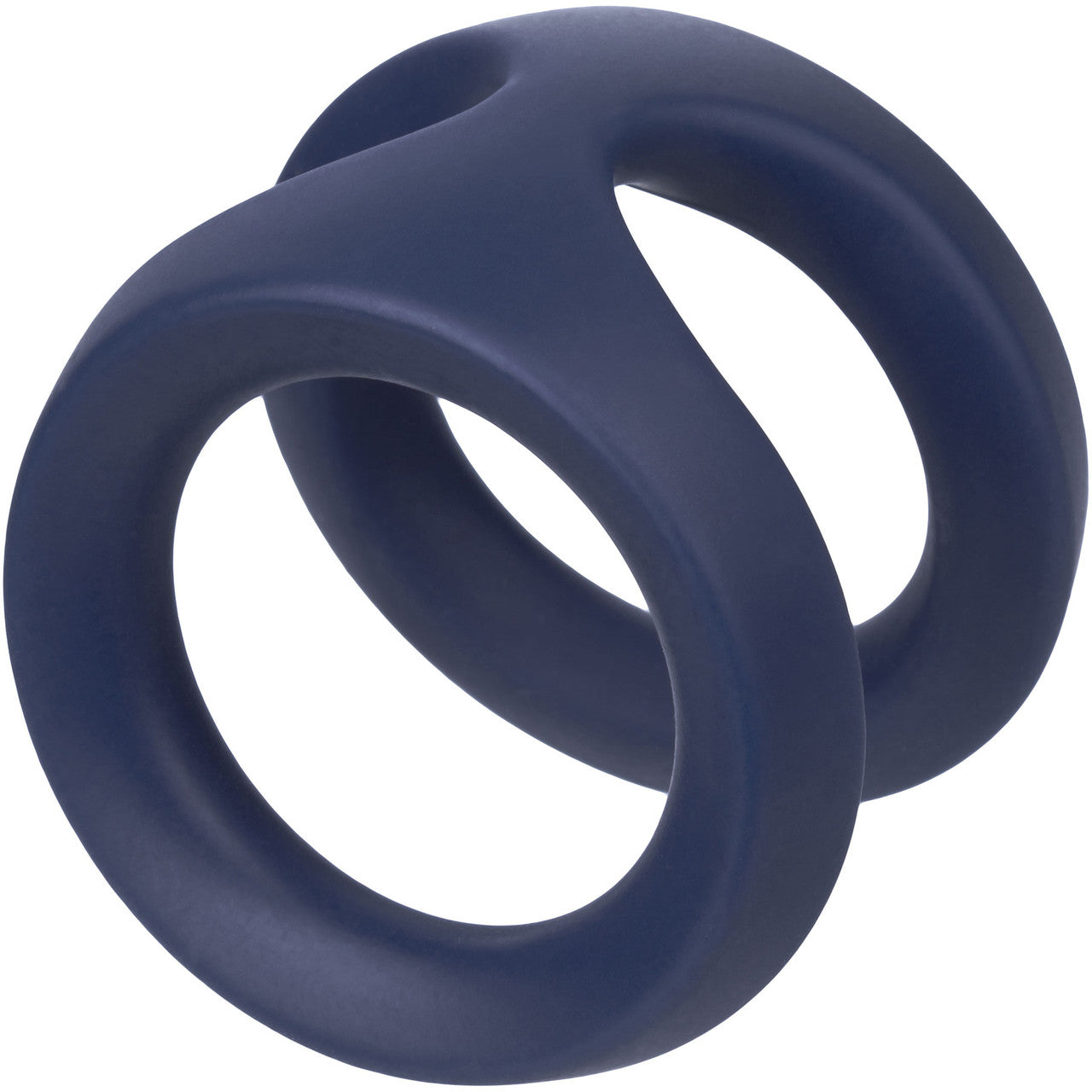 Viceroy Dual Ring Ultra-Soft Silicone Cock Ring By CalExotics - Blue